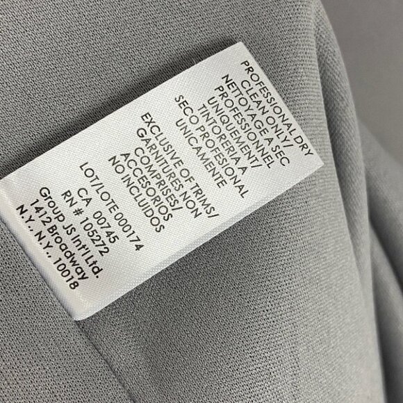 NWT Nordstrom JS Collection Silver Grey Illusion‎ Neckline Sheath Cocktail Dress - Picture 11 of 15